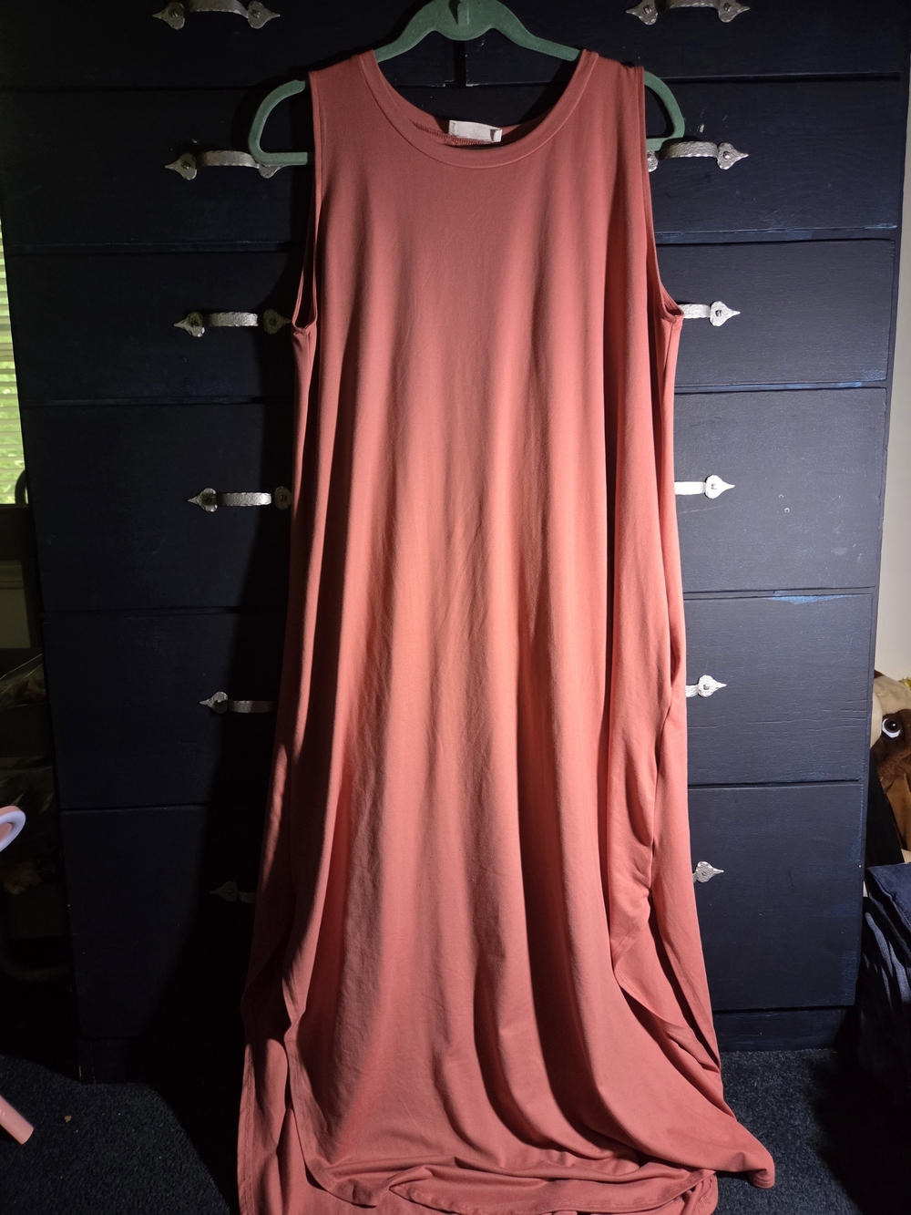 Zenana Outfitters Sleeveless Maxi Dress in Salmon Pink